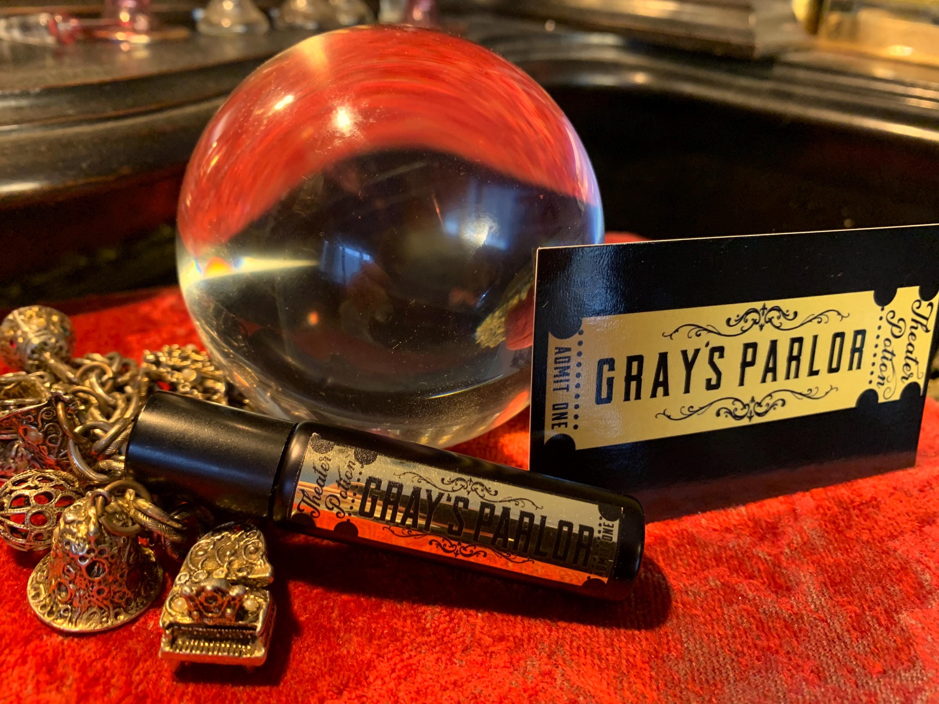 GRAY'S PARLOR Perfume Oil | Natural Decadent Scent | Handmade Vetiver Oakmoss Tobacco Fragrance | Vegan Literary Cologne | Theater Potion