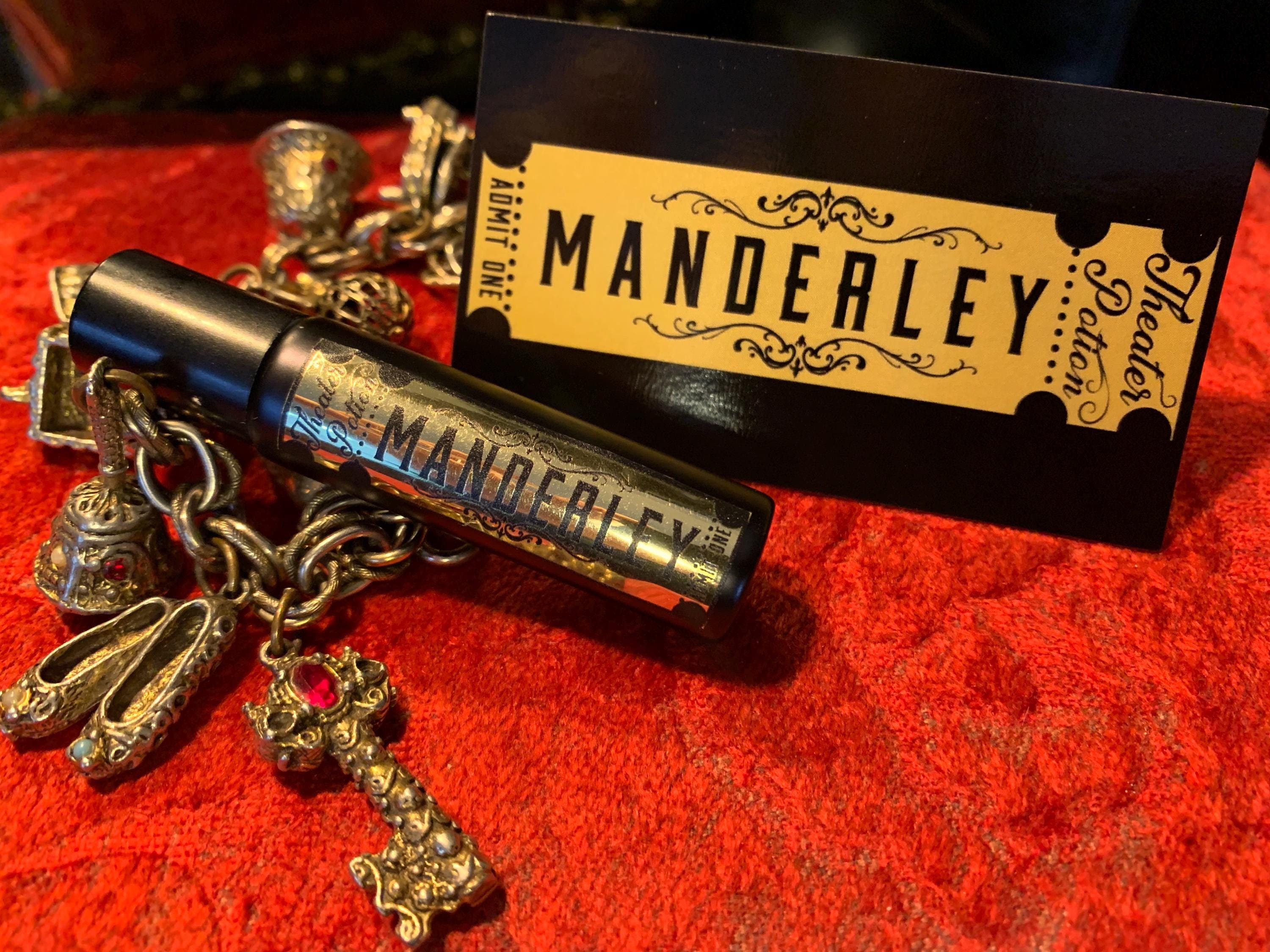 MANDERLEY Perfume Oil | Natural Gothic Vegan Scent | Handcrafted Frankincense Rose Oakmoss Fragrance | Rebecca Inspired | Theater Potion